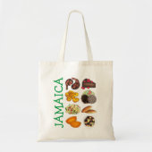 JAMAICA Jamaican Foods Caribbean Island Cuisine Tote Bag (Voorkant)