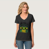 Jamaica Jamaican Jamaica Flag Happiest When Im in  T-shirt (Voorkant volledig)
