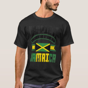 Jamaica Jamaican Jamaica Flag het gelukkigst als i T-shirt