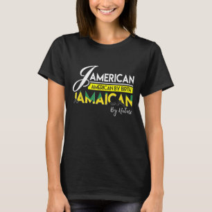 Jamaica Jamerican Amerikaans Jamaica Vlag C T-shirt