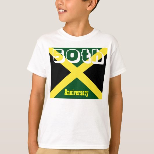 Jamaica jubileum kinder T-shirts (Voorkant)