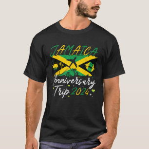Jamaica Jubileum Trip 2024 Paar Zomer Vakantie T-shirt