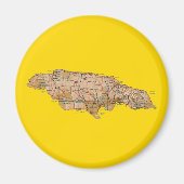 Jamaica Kaart Magneet (Voorkant)