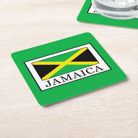 Jamaica Kartonnen Onderzetters (Schuin)