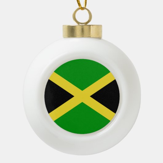 Jamaica Keramische Bal Ornament (Voorkant)