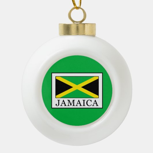 Jamaica Keramische Bal Ornament (Voorkant)