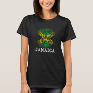 Jamaica King Safari Lion Head Carriboon Jamaican R T-shirt