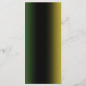 Jamaica Kleuren Ombre Jamaicaanse Bruiloft Recepti Menu (Achterkant)