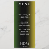 Jamaica Kleuren Ombre Jamaicaanse Bruiloft Recepti Menu (Voorkant)