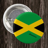 Jamaica-knop, patriottische Jamaicaanse vlag-mode Ronde Button 3,2 Cm