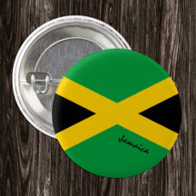 Jamaica-knop, patriottische Jamaicaanse vlag-mode