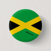 Jamaica-knop, patriottische Jamaicaanse vlag-mode Ronde Button 3,2 Cm (Voorkant)