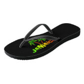 Jamaica kokosbomen kleurig teenslippers (Schuin)