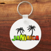 Jamaica-kokosbomen Sleutelhanger (Voorkant)