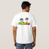 Jamaica-kokosbomen T-shirt (Achterkant volledig)