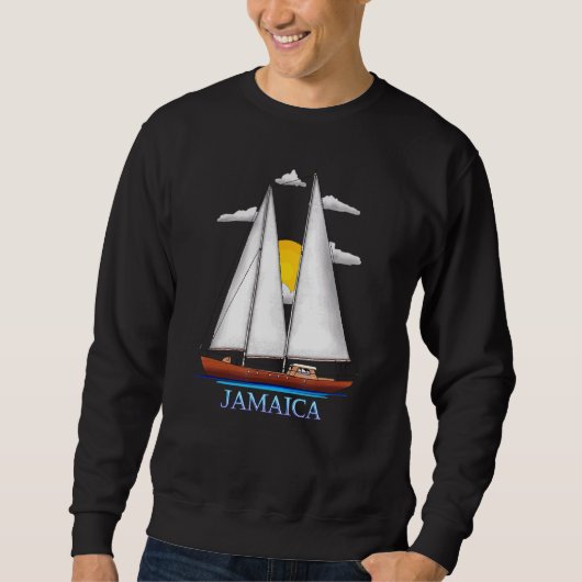 Jamaica Kustzand Nautical Sailor Design Trui (Voorkant)