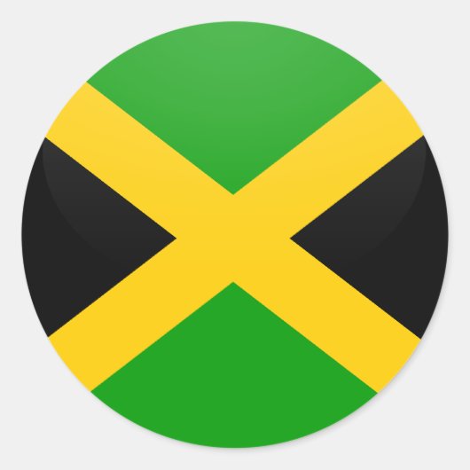 Jamaica-kwaliteitslakkencirkel Ronde Sticker (Voorkant)