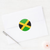 Jamaica-kwaliteitslakkencirkel Ronde Sticker (Envelop)