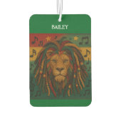 Jamaica Leeuw Gepersonaliseerde Naam Luchtverfrisser (Achterkant)