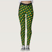 Jamaica leggings, premium mode, Jamaicaanse vlag Leggings (Voorkant)