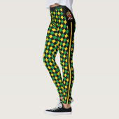 Jamaica leggings, premium mode, Jamaicaanse vlag Leggings (Links)