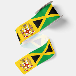 Jamaica lint, embleem, patriottisch, Jamaicaanse v Satijnen Lint
