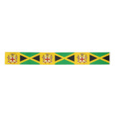 Jamaica lint, embleem, patriottische, Jamaicaanse Satijnen Lint (Voorkant)