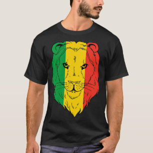 Jamaica Lion Jamaican Flag Caribbean Holiday Regga T-shirt
