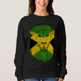 Jamaica Lion Jamaican Flag Caribbean Holiday Regga Trui