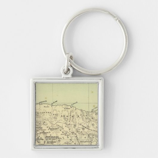 Jamaica Lithograded Map Sleutelhanger (Voorkant)