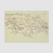 Jamaica Lithograded Map Tissuepapier (Voorkant)