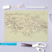 Jamaica Lithograded Map Tissuepapier (Craft)