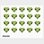 Jamaica Love Flag Pride Heart sticker (Vel)