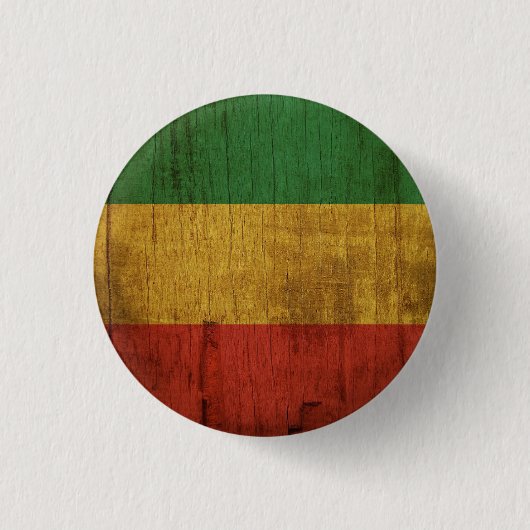 Jamaica Love Jah Rastafari Reggae Rasta Button (Voorkant)