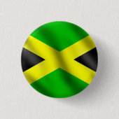 Jamaica Love Jah Rastafari Reggae Rasta Button (Voorkant)