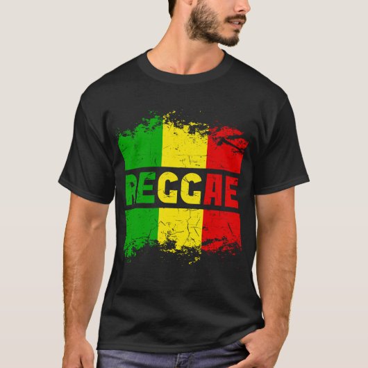 Jamaica Love Rasta Reggae Music T-shirt (Voorkant)