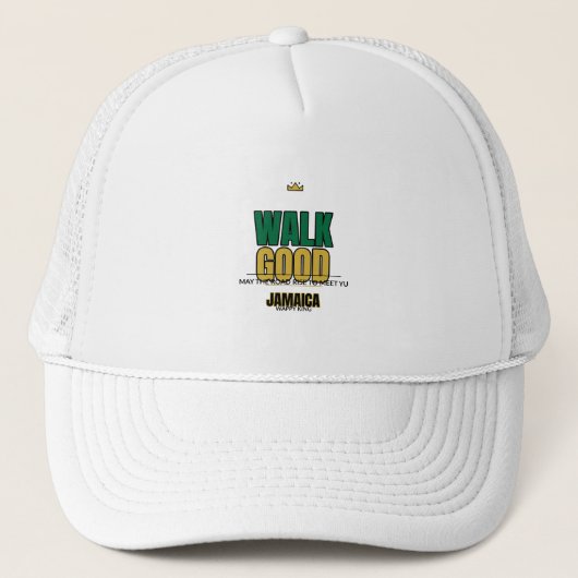 Jamaica Luxe T-shirts ontwerp Trucker Pet (Voorkant)