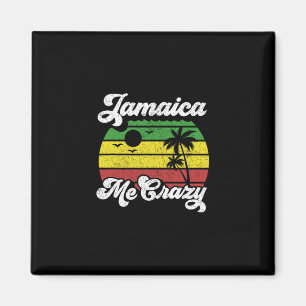 Jamaica maakt me gek Rasta Roots Rock Reggae Jamai Magneet