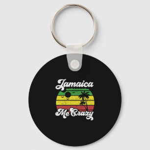 Jamaica maakt me gek Rasta Roots Rock Reggae Jamai Sleutelhanger