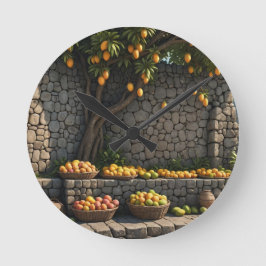 Jamaica mango sfeer ronde klok