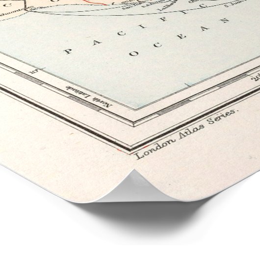  Jamaica Map (1904) Poster (Hoek)