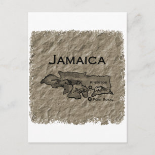 Jamaica Map () Briefkaart