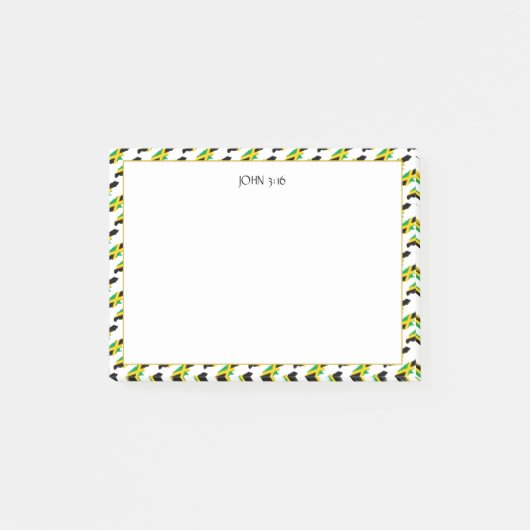 JAMAICA MAP Christelijke scripts Post-it® Notes (Voorkant)