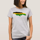 Jamaica Map Designer Shirt Apparel Sale; Man Lady (Voorkant)