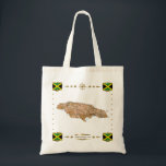 Jamaica Map   Flags Bag Tote Bag<br><div class="desc">Dit ontwerp bevat een Jamaicaanse kaart omgeven door een decoratieve trim met de nationale vlag.
Het ontwerp is beschikbaar op een verscheidenheid van bagstijlen en kleuren.
U kunt uw eigen tekst/grafiek toevoegen gebruikend "het aanpassen!" Kenmerken.





© 2010 FlagAndMap.
Kaart afgeleid van afbeeldingen op: http://www.lib.utexas.edu/maps/</div>