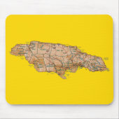 Jamaica Map Mousepad Muismat (Voorkant)