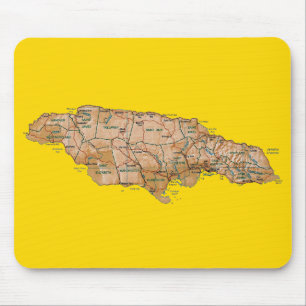 Jamaica Map Mousepad Muismat