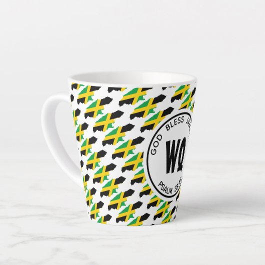 JAMAICA MAP Patriotic Jamaican Latte Mok (Linkerhoek)