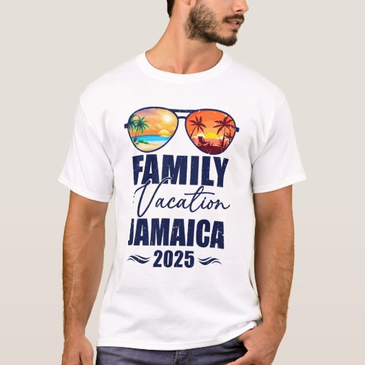 Jamaica Matching Familie Vakantie 2025 Making Memo T-shirt (Voorkant)