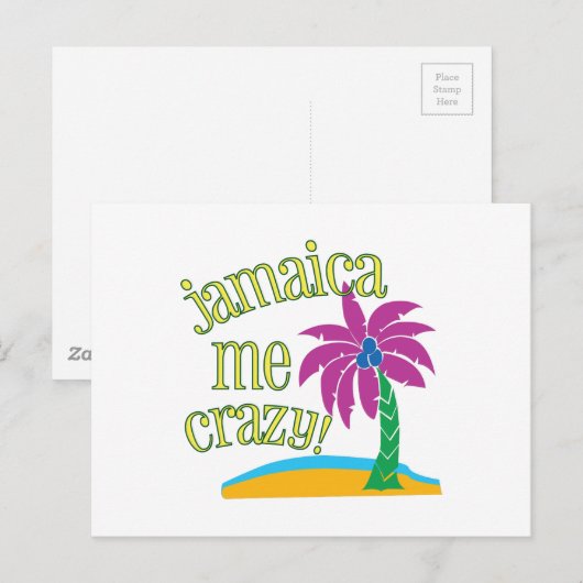 Jamaica Me Crazy Briefkaart (Voorkant / Achterkant)